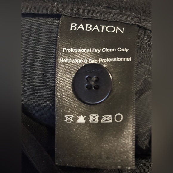 Aritzia Babaton Eckhardt Pleated Wide Leg High Waist Pants Black Trousers Size 4 - Picture 12 of 13